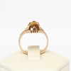 Victorian Spessartite Garnet Orange Oval Yellow Gold Ring