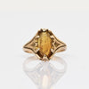 Victorian Spessartite Garnet Orange Oval Yellow Gold Ring