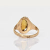 Victorian Spessartite Garnet Orange Oval Yellow Gold Ring