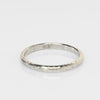 Art Deco 2mm Wedding Band 18k White Gold Ring sz 6