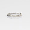 Art Deco 2mm Wedding Band 18k White Gold Ring sz 6
