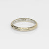 Vintage Art Carved 14k White Gold Band sz 5.5