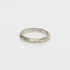 Vintage Art Carved 14k White Gold Band sz 5.5