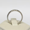 Vintage Art Carved 14k White Gold Band sz 5.5