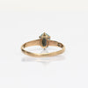 Antique Oval Turquoise Talon Prong Yellow Gold Solitaire Ring