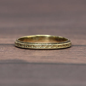 Vintage 14k Gold Baby Band Midi Ring