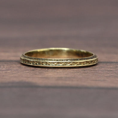Vintage 14k Gold Baby Band Midi Ring