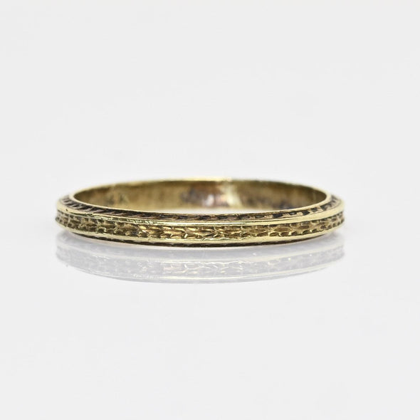 Vintage 14k Gold Baby Band Midi Ring