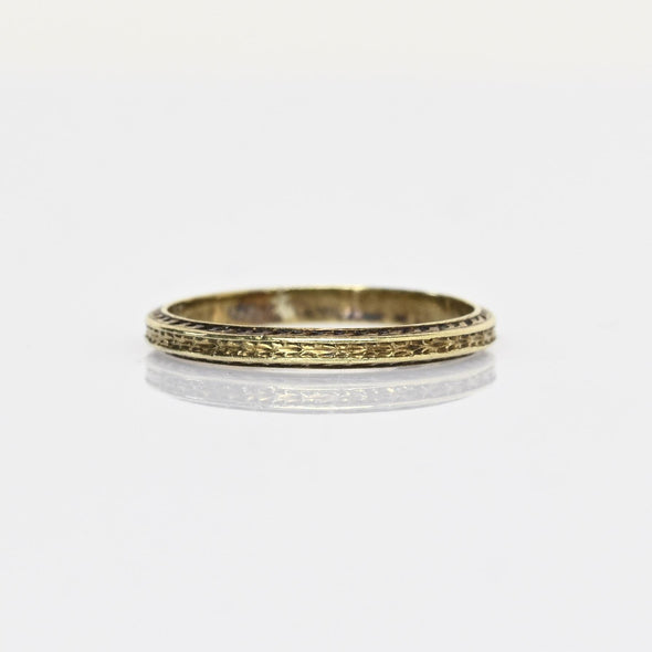 Vintage 14k Gold Baby Band Midi Ring