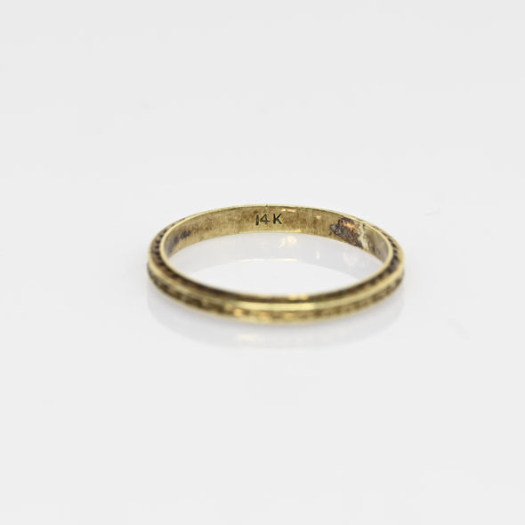 Vintage 14k Gold Baby Band Midi Ring