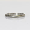 Belais Art Deco Chevron Wedding Band 18K White Gold Ring sz 10