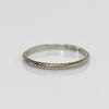 Belais Art Deco Chevron Wedding Band 18K White Gold Ring sz 10