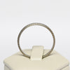 Belais Art Deco Chevron Wedding Band 18K White Gold Ring sz 10