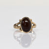 Vintage Carnelian Oval Cab Yellow Gold Ring