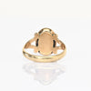 Vintage Carnelian Oval Cab Yellow Gold Ring
