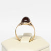Vintage Carnelian Oval Cab Yellow Gold Ring