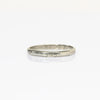 1925 Belais Art Deco Wedding Band 18k White Gold Ring Dated 6-27-25