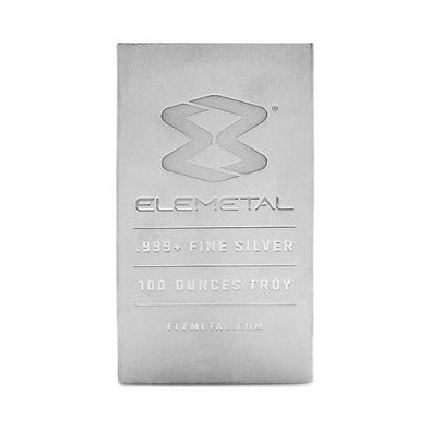 Elemetal 100oz Silver Bar