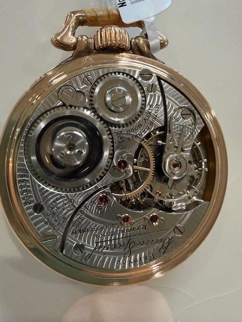 Illinois Bunn Special 21J 60Hr Elinvar 161A Type IIB 16S GF Case Pocket Watch