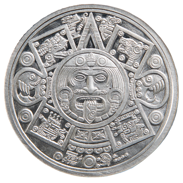 Aztec Eagle Warrior Silver Round