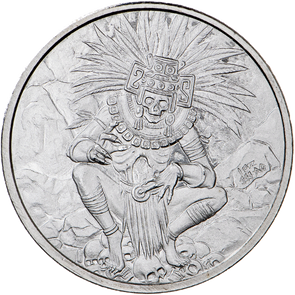 Aztec God of Death Silver Round