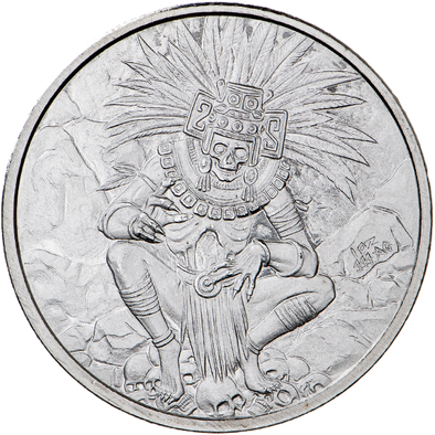 Aztec God of Death Silver Round