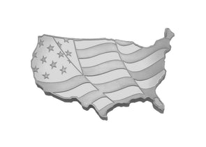 Elemetal 5oz Silver USA Flag