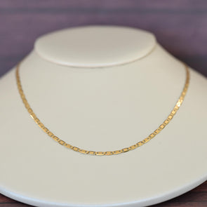Valentino Flat Mariner Anchor Link 20" 18k Yellow Gold Necklace