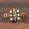 Victorian Opal & Seed Pearl Gold Ring