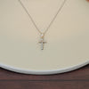 Diamond Cross 14k White Gold Pendant