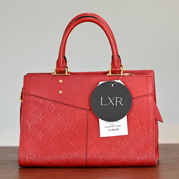Louis Vuitton Monogram Empreinte Sully PM Scarlet
