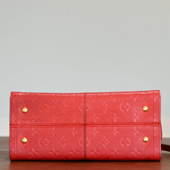 Louis Vuitton Monogram Empreinte Sully PM Scarlet