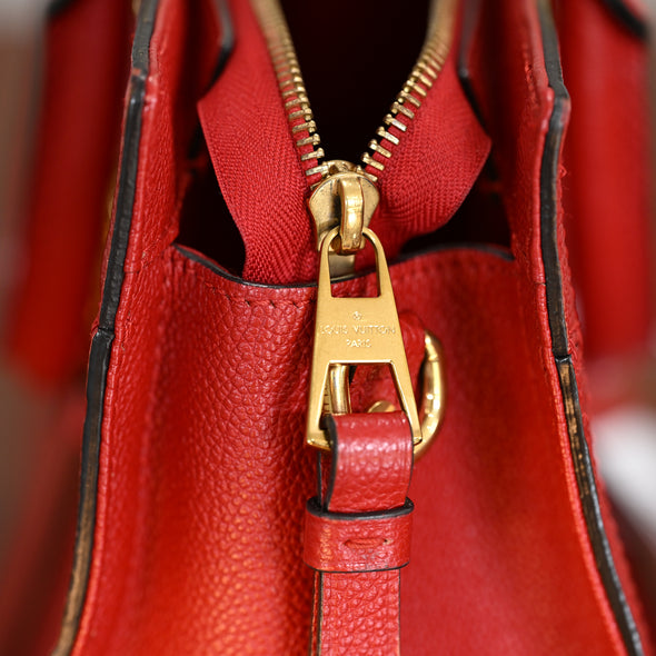 Louis Vuitton Monogram Empreinte Sully PM Scarlet