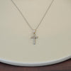 Diamond Cross 14k White Gold Pendant