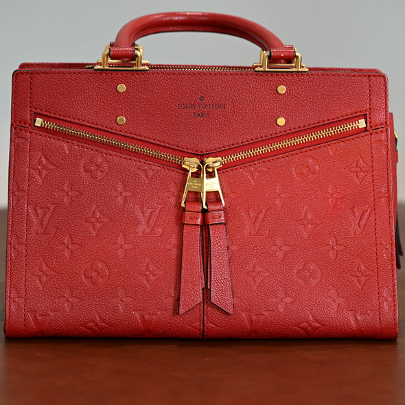 Louis Vuitton Monogram Empreinte Sully PM Scarlet