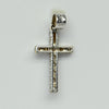 Diamond Cross 14k White Gold Pendant