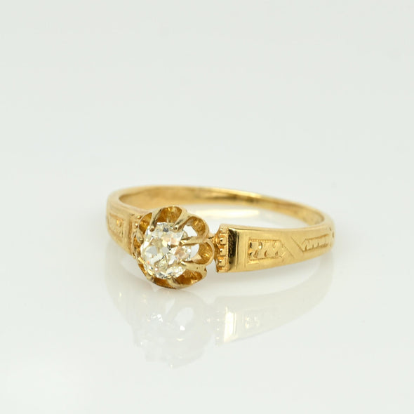 Victorian Buttercup Diamond Ring