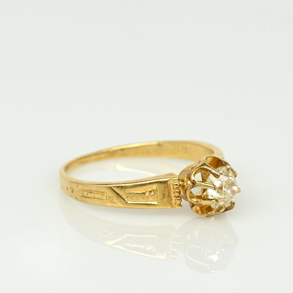 Victorian Buttercup Diamond Ring