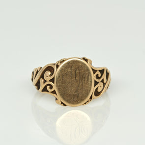 Victorian "DL" Signet Ring