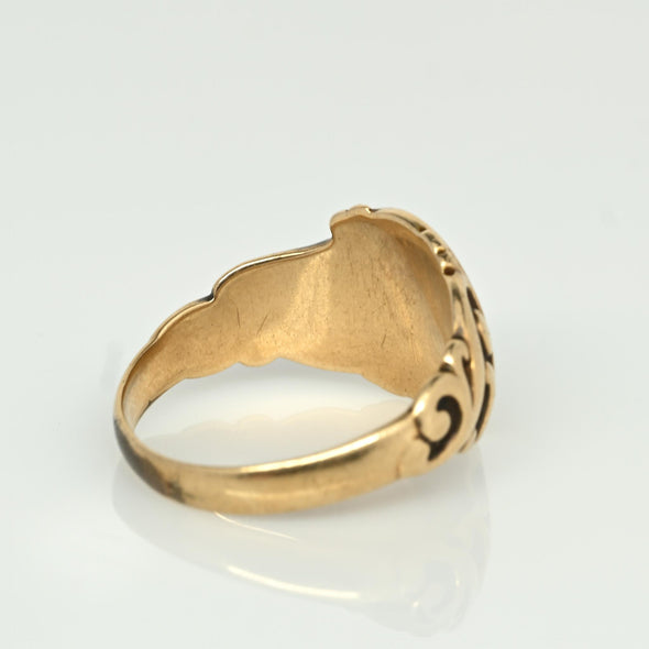 Victorian "DL" Signet Ring