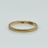 Vintage 14K Yellow Gold Chevron Pattern Wedding Band