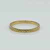 Vintage 14K Yellow Gold Chevron Pattern Wedding Band