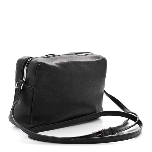 Saint Laurent Lambskin Monogram Small Lou Camera Bag Asphalt