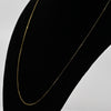 Box Link Gold Over Silver Vermeil 20" Chain