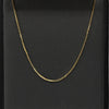 Box Link Gold Over Silver Vermeil 20" Chain