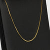Box Link Gold Over Silver Vermeil 20" Chain