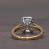 New 3.05ct E VS1 Emerald Cut IGI Lab Diamond Bezel Set Gold Solitaire Ring