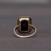 Vintage Onyx with Diamond Accent Yellow Gold Ring