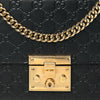 Gucci Guccissima Medium Padlock Shoulder Bag Black
