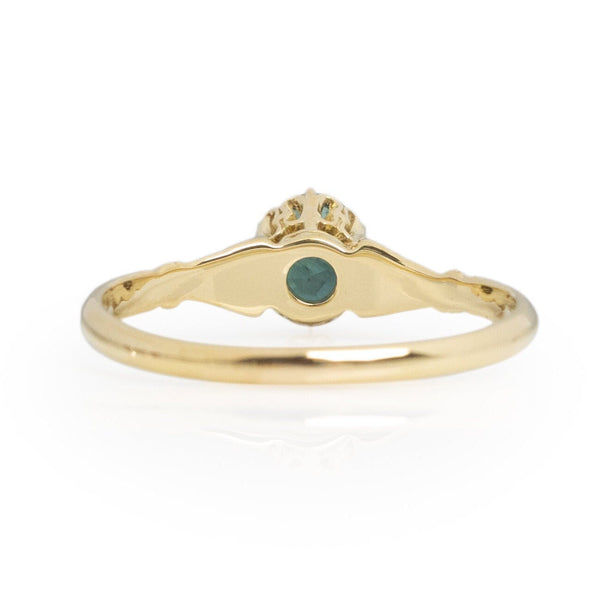 Art Deco Alexandrite Green to Purple Change 18K Yellow Gold Solitaire Ring w GIA